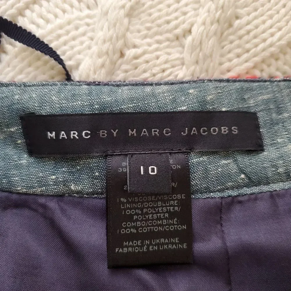 Marc by Marc Jacobs Miranda Tweed Miniskirt sz 10